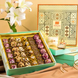 Guilt Free Sweets 36 Pcs with Rakhi & Roli Chawal