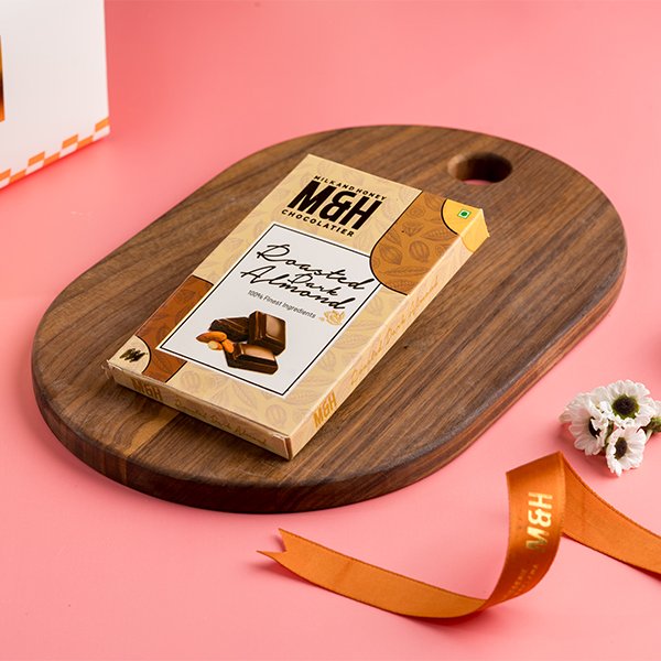 Roasted Dark Almond Bar Chocolate (100g)
