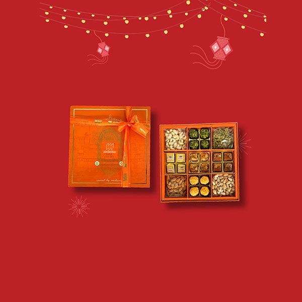 9 Compartment Orange Box